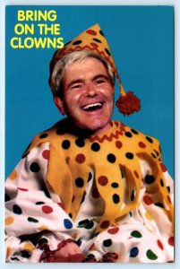 Political Humor NEWT GINGRICH in CLOWN COSTUME 1995   4x6 Postcard