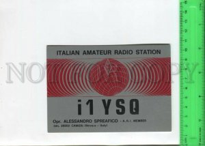 467039 1977 year Italy Cameri radio QSL card to USSR