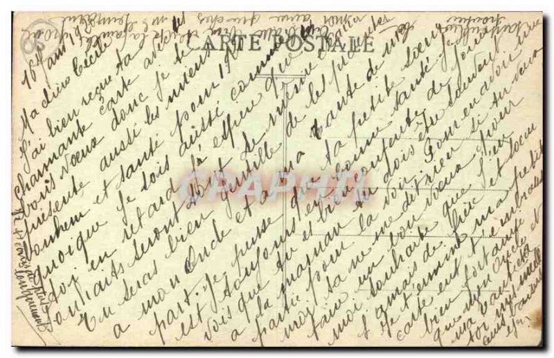 Postcard Old Nice Cascade du Chateau