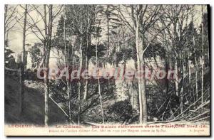 Old Postcard Lucheux (Somme) Le Chateau External Ruins to the North Coast Forest