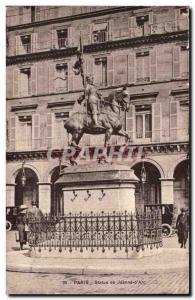 Paris Old Postcard Statue of Jeanne d & # 39arc