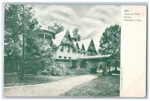 c1905 Home Of Mark Twain House Building Road Hartford Connecticut CT Postcard