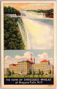 VINTAGE POSTCARD NATIONAL BISCUIT COMPANY SHREED WHEAT BAKERY AT NIAGARA FALLS