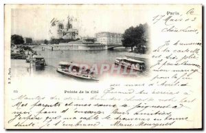 Old Postcard Paris Pointe de la Cite