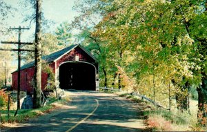 Covered Bridge Sawyer's Crossing Bridge Swanzey New Hampshire