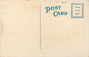 Marshall Missouri~Red Brick Senior High School~Corner~US Flag~1920s Postcard 