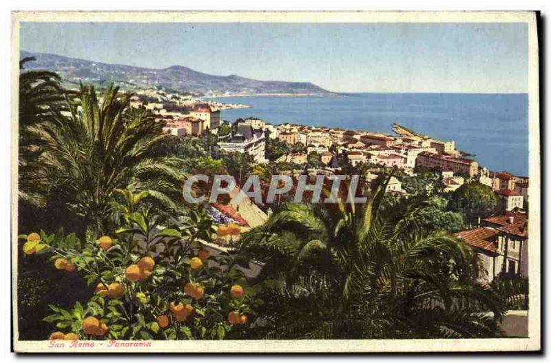 Postcard Old San Remo Panorama