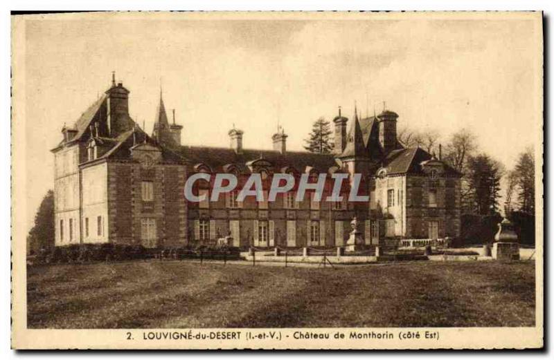 Old Postcard Louvigne Desert Castle Monthorin