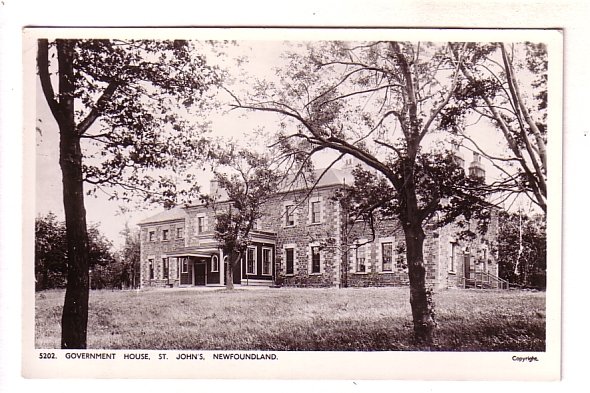 Government House, Real Photo,  St. John's, Newfoundland,