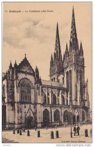 Quimper, La Cathedrale, cote Nord, Finistere, France, 00-10s