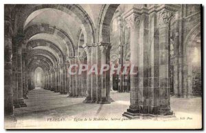 Postcard Old Vezelay Madeleine Church Left Side