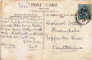 Genealogy Postcard - Family History - Colonel Ottley - Eastbourne - Sussex U3422