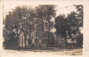 Tipton Indiana First Presbyterian Church Real Photo Vintage Postcard U2584