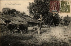 CPA AK INDOCHINA Une Ferme Annamite VIETNAM (957480)