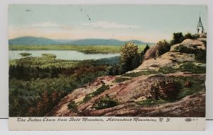 Adirondack Mountains, The Fulton Chain From Bald Mountain Postcard B3