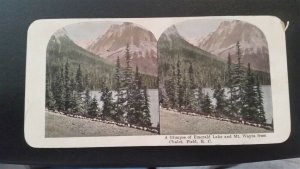 Canada, Emerald Lake, British Columbia, Mount Wapta from Chalet Field