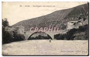 Nyons Old Postcard Roman bridge west coast