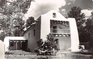 Colorado Springs Colorado La Foret Camps in Black Forest real photo pc Z28402