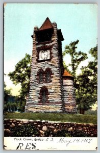 Clock Tower  Roslyn  Long Island  New York  Postcard  c1907