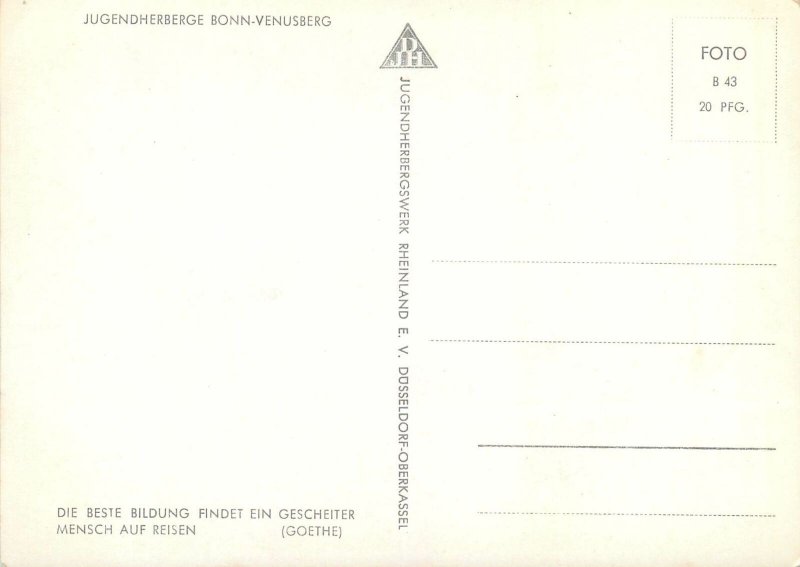 Postcard Germany Jugendherberge Bonn-Venusberg