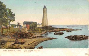 Old Lighthouse New Haven Connecticut 1906 postcard