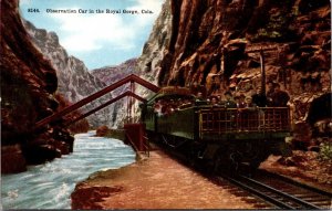 Colorado Observation Car In The Royal Gorge