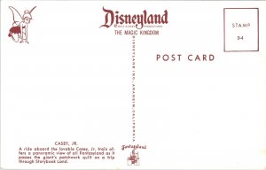 Disneyland Postcard Casey Jr. Train Ride in Fantasyland 