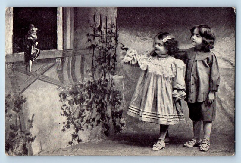 Baltimore Maryland MD Postcard Childrens Punch Doll On Window 1907 Antique