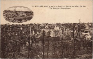 CPA BAPAUME avant et aprés le Guerre-Vue Générale (45654)