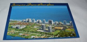 Between the Halifax River and the Atlantic Ocean Florida Postcard Southern Card