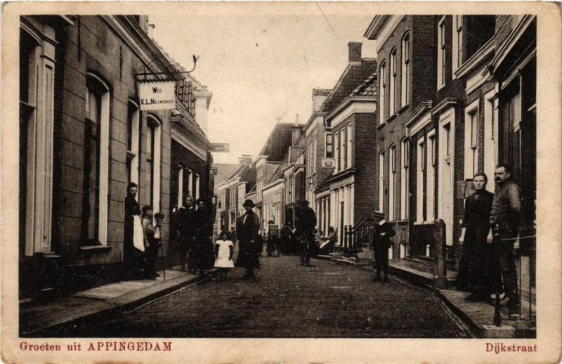 CPA AK Groeten uit APPINGEDAM Dijkstraat NETHERLANDS (706272)