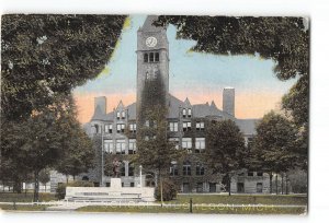 Muskegon Michigan MI Postcard 1917 Hackley School