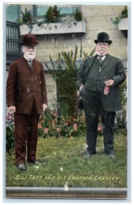c1910's Bill Taft And His Brother Charley President Unposted Antique Postcard
