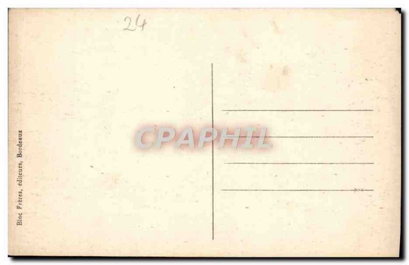 Old Postcard Rock Bourdeilles La Forge Devil Road Brantome