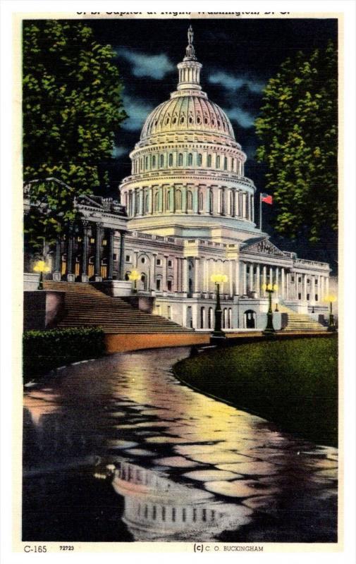 Washington D.C.  Capitol at Night