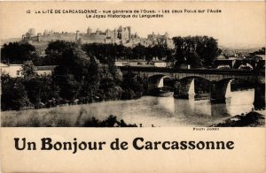 CPA Carcassonne Vue Generale de l'Ouest FRANCE (1012964)