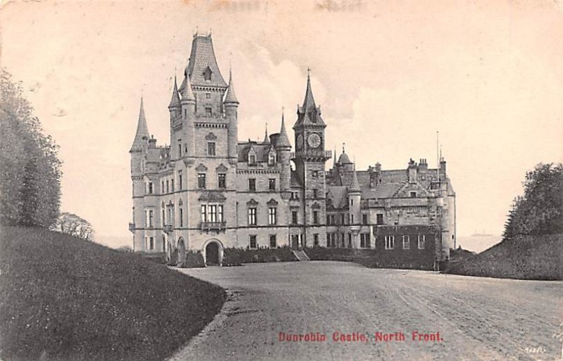 Dunrobin Casle, North Front Scotland, UK 1908 