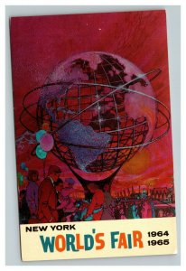 Vintage 1964 Postcard The Unisphere New York Worlds Fair 1964-1965 NYC