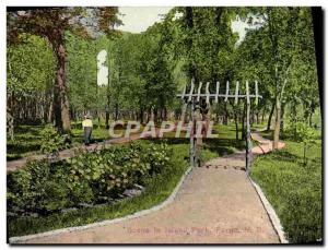  ANSICHTSKARTEN Szene im Insel-Park Fargo NR D