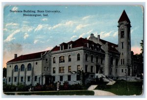 c1910 Students Building State University Bloomington Indiana IN Vintage Postcard