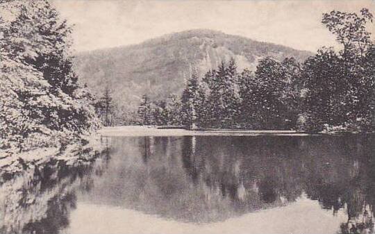 North Carolina Cashiers Upper Lake Rock Mountain In The Background High Hampt...