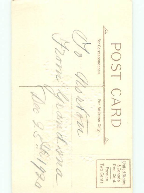 Divided-Back CHRISTMAS BIRDS SCENE Pretty Postcard W8515