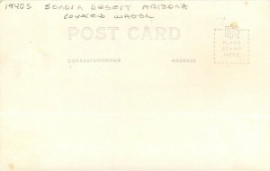 Postcard Arizona Colorado Pritchett Ratliff Sonora Desert Covered Wagon 23-2061