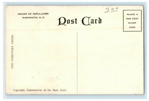 c1920's Mount St. Sepulchre Cross Washington D.C Vintage Postcard 