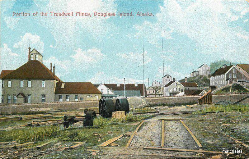 Alaska Douglas Island AYPE Seal 1909 Mining Treadwill Portland postcard 7204