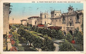 El Prado from West Gate Balboa Park San Diego CA