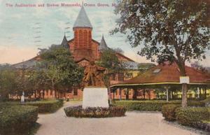 New Jersey Ocean Grove Auditorium and Stokes Monument 1913