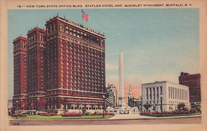 New York Buffalo New York State Office Building Statler Hotel and McKinley Mo...