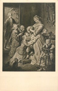 Goethe fine art Lotte a young woman feeding a bunch of children with bread