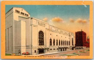 The Auditorium and Wesley Temple Building Minneapolis Minnesota MN Postcard